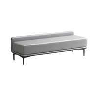 GELASIGE Zapatero banco para dormitorio, taburete moderno y minimalista, para sala de estar, sofá, guardarropa, tienda de ropa, cambiador de zapatos, banco de zapatos para entrada (B, M 120 cm)