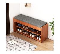 GELASIGE Zapatero de banco con doble almacenamiento tapizado, zapatero para sala de estar, dormitorio, entrada, pasillo, banco de zapatos para entrada (B, 60 cm)