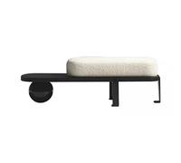 GELASIGE Zapatero de banco nórdico creativo para zapatos para cambiar el hogar, taburete de sofá, taburete adecuado para sala de estar, dormitorio, porche, pasillo, pasillo, banco de zapatos para