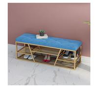 GELASIGE Zapatero de banco nórdico para cambiar zapatos, almacenamiento para el hogar, moderno y simple, taburete largo, para puerta de entrada, para entrada (C, L, 120 cm)