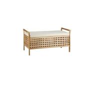 GELASIGE Zapatero de madera maciza, banco doble, banco pequeño para sofá, cama, porche, banco de zapatos, banco de almacenamiento, banco de zapatos para entrada