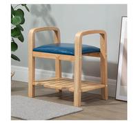 GELASIGE Zapatero nórdico, simple, multicapa, para puerta del hogar, se puede sentar, extraíble y lavable, bolsa suave, cojín, taburete para zapatos, banco para entrada (F)