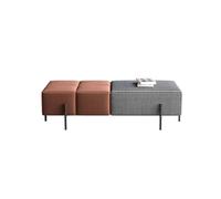 GELASIGE Zapatero para el hogar, taburete para cambiar zapatos, taburete rectangular para sala de estar, taburete moderno y simple, banco de zapatos para entrada