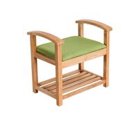 GELASIGE Zapatero para puerta, taburete cambiador de zapatos, taburete de sofá para sala de estar, taburete de pierna recta, taburete rectangular simple para maquillaje, banco de zapatos para entrada