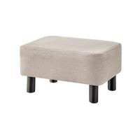 GELASIGE Zapatero pequeño taburete para el hogar, taburete rectangular para sala de estar, taburete de ocio, banco de zapatos para entrada (D)