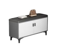 GELASIGE Zapatero simple para el hogar, puerta, asiento suave, taburete moderno de gama alta, zapatero para entrada