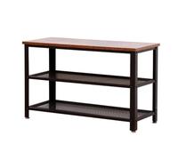 GELASIGE Zapatero simple para el hogar, zapatero de almacenamiento, estante de madera para sentarse, puerta, interior, pequeño, zapatero, banco de zapatos para entrada