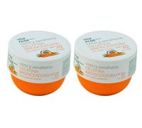 Gelatina Aceleradora del Bronceado de Coco y Zanahoria 2x200 ml | Bronceador Corporal con SPF 20 | Potenciador del Bronceado Natural, Hidratante y Protector | con Betacarotenos, Sin Parabenos