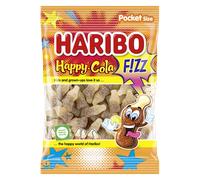 Gelatina ácida Haribo Happy Cola Fizz con sabor a fruta y cola 80 g