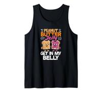 Gelatina de Mantequilla de maní Get In My Belly Cute Peanut Butter Camiseta sin Mangas