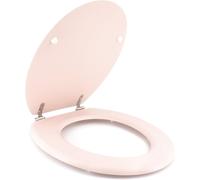 GELCO DESIGN Tapa de WC Dolce - Bisagras de inox - Madera moldeada - Rosa cristal