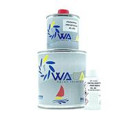 Gelcoat azul oscuro Nautica Pintura poliéster para fibra de vidrio 750 ml con catalizador resina 50 ml y parafina retocar 200 ml - Waga Paint Tecniques