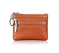 Geldbörse Damen,Klein und im Kurzformat Brieftasche Portemonnaie Damen Klein Damen Leder Kleine Portemonnaie Gross Kapazität PU Geldbeutel Coin Purse Wallet für Frauen Kinder, marrón