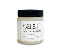 GELELF Gel acrílico mediano para impresión en placa de gel, imprimación acrílica, acabado transparente para pintura acrílica, 280 ml, 9.5 onzas