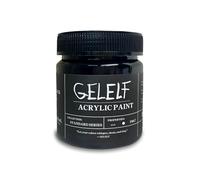 GELELF Pinturas acrílicas para impresión en placa de gel, pintura acrílica de transferencia perfecta, color negro lámpara, opaca, 280 ml, 9.5 onzas