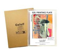 GELELF Placa de impresión de gel de nueva generación, placa de impresión de fórmula mejorada para arte de impresión en gel, kit de monoimpresión de gel, suministros de impresión, sin envejecimiento ni