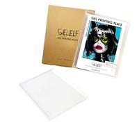 GELELF Placa de impresión de gel de nueva generación, placa de impresión de fórmula mejorada para arte de impresión en gel, kit de monoimpresión de gel, suministros de impresión, sin envejecimiento ni