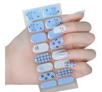 Geles curados, pegatinas para uñas, lámpara UV / LED, geles necesarios, envolturas de esmalte de uñas, pegatinas artísticas de diseño de, calcomanías de envoltura para mujer