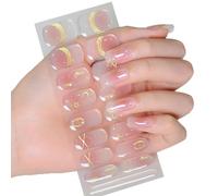 Geles curados, pegatinas para uñas, lámpara UV / LED, geles necesarios, envolturas de esmalte de uñas, pegatinas artísticas de diseño de, calcomanías de envoltura para mujer