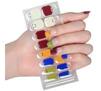 Geles curados, pegatinas para uñas, lámpara UV / LED, geles necesarios, envolturas de esmalte de uñas, pegatinas artísticas de diseño de, calcomanías de envoltura para mujer