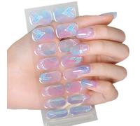 Geles curados, pegatinas para uñas, lámpara UV / LED, geles necesarios, envolturas de esmalte de uñas, pegatinas artísticas de diseño de, calcomanías de envoltura para mujer