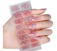 Geles curados, pegatinas para uñas, lámpara UV / LED, geles necesarios, envolturas de esmalte de uñas, pegatinas artísticas de diseño de, calcomanías de envoltura para mujer