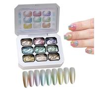 Geles para uñas - Herramientas de manicura de 9 colores degradados, juego de gel de uñas con esponja para pintura de patadas, para mujeres y niñas, salón, hogar, , citas, boda, sesión de fotos