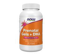 Geles prenatales + DHA - 180 cápsulas blandas - Now