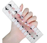 Geles Semi Cursos Pegatinas Que Brilla En Uñas Oscuras Tiras De Esmal