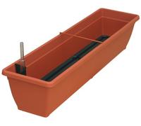 geli Thermo Plastic Macetero Aqua Toscana de Plástico Incl. Riego y Indicador - Terracota, 100 cm