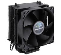 Gelid Solutions Black Frore-2 Tubos de Calor-Ventilador PWM de 92mm-Revestimiento Electroforético Negro-Compatible con AMD y Intel-Negro