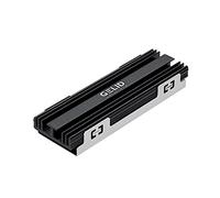 Gelid Solutions Icecap M2 - Ventilador SSD ligero y delgado, montaje rápido y sencillo, compatible con todos los SSD M.2 tipo 2280, aluminio, 72 x 23 x 10, color negro