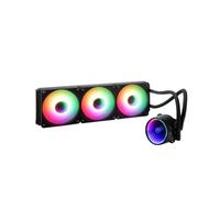 Gelid Solutions Liquid 360 - Enfriador de agua todo en uno CPU AIO con 3 ventiladores RGB de 120 mm, 750-1800 rpm, compatible con AM5 y LGA 1700, incluye pasta térmica GC4.