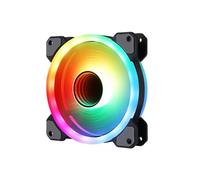 Gelid Solutions STELLA INFINITY - 24 ARGB LEDs - Iluminación de doble anillo - Rodamiento de bolas doble duradero - PWM de 4 pines - 120 x 120 x 25 mm - Negro…