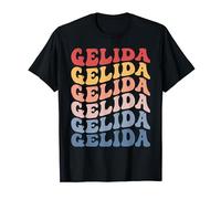 Gelida City Groovy Retro Camiseta