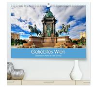 Geliebtes Wien. Österreichs Perle an der Donau (hochwertiger Premium Wandkalender 2026 DIN A2 quer), Kunstdruck in Hochglanz: Auf den Spuren der Habsburger-Monarchie von einst