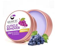 Gelike ec Cremas para eliminar cutículas para manos: aroma de uva suave bálsamo natural para cutículas secas y agrietadas para salón de belleza en casa