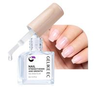 Gelike ec Endurecedor de uñas Crecimiento Rellenador de surcos de uñas: Reparador para uñas finas dañadas y quebradizas Rellenador de surcos transparente