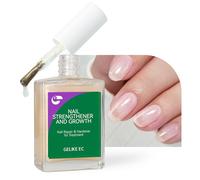 Gelike ec Endurecedor de Uñas Crecimiento Relleno de Ranuras de Uñas: Fortalecedor de Uñas Blanco Nacarado Reparador para Uñas Finas Dañadas y Quebradizas 15ml