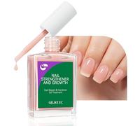 Gelike ec Endurecedor de Uñas Crecimiento Relleno de Ranuras de Uñas: Nudepink Fortalecedor Reparador de Uñas Finas Dañadas y Quebradizas 15ml