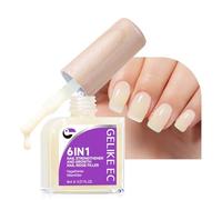 Gelike ec Endurecedor de Uñas Crecimiento Relleno de Ranuras de Uñas: Nudepink Fortalecedor Reparador de Uñas Finas Dañadas y Quebradizas 15ml