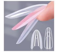Gelike ec Professional Dual Nail Forms für Builder-Gel: Sandwich Design Nagelformen - Für Makellose Gel Verlängerungen - Einfach für DIY & Salon 240 Stück 15 Größen