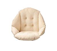 GELing Cojín De La Silla De Hamaca Peluche Suave Carcasa Cojín del Asiento con Respaldo Beige 48X52CM