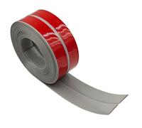 GELINTONG Listón de calcetines blandos de PVC - Nueva actualización de barra doblable autoadhesiva, tira de terminación flexible decorativa - Perfil decorativo - Decoración del hogar (gris, 6 metros