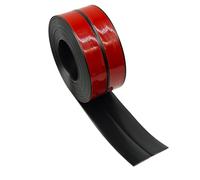 GELINTONG Rollo de zócalo flexible, 18 x 18 mm (longitud: 6 m, negro), autoadhesivo, PVC, zócalo de pared, protectores de esquinas, borde angular de PVC, cinta selladora de calafateo