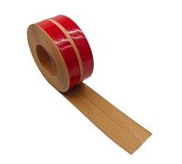 GELINTONG Rollo de zócalo flexible, 18 x 18 mm (longitud: 6 m, roble amarillo), autoadhesivo de PVC, moldura de pared, protectores de esquinas, borde angular de PVC, cinta selladora