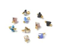 Gelirda 100 dijes triangulares de cristal para hacer joyas, pulseras, collares, manualidades