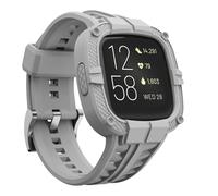 gELISHI compatible con Fitbit Versa 2 Correas con estuche para hombre Estuche protector Correa deportiva resistente Correa para reloj inteligente