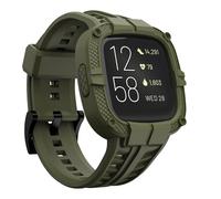 GELISHI - Correa deportiva resistente compatible con Fitbit Versa 2 y estuche para hombre, color verde militar