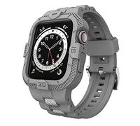 GELISHI Correas compatibles con Apple Watch Band de 46 mm, 45 mm, 44 mm, 42 mm, correa deportiva resistente para hombre con funda protectora para Watch Series 11 10 9 8 7/SE 3/2/1/Series 6 5 4 3, 42mm